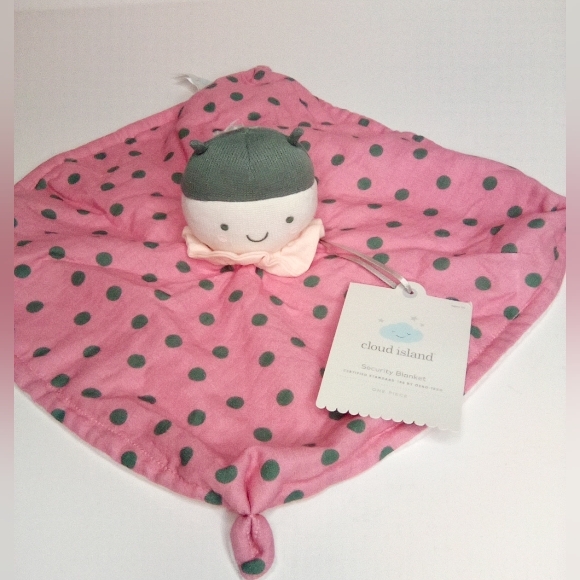 New With Tags Cloud Island Security Blanket Lovey Blankie Lady Bug - Picture 8 of 13